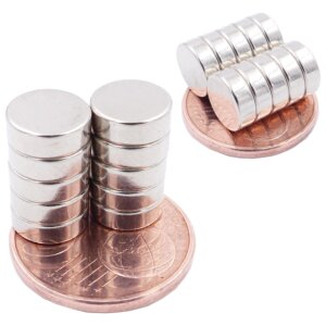 Brudazon | 35 Scheibenmagnete 9x3 mm | N52 Klasse Neodym Magnete | Modellbau