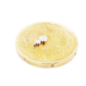 Aprilheld | 30 Scheibenmagnete Set 1x1,2x1,3x1mm | N52 Klasse Neodym Magnete | M