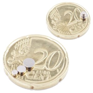Brudazon | 45 Scheibenmagnete Disc Set 2x1,3x1,4x1mm | N52 Klasse Neodym Magnete