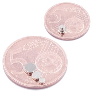 Brudazon | 30 Scheibenmagnete Disc Set 2x1,3x1,4x1mm | N52 Klasse Neodym Magnete
