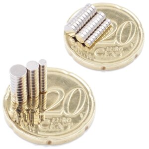 Brudazon | 15 Scheibenmagnete Disc Set 2x1,3x1,4x1mm | N52 Klasse Neodym Magnete